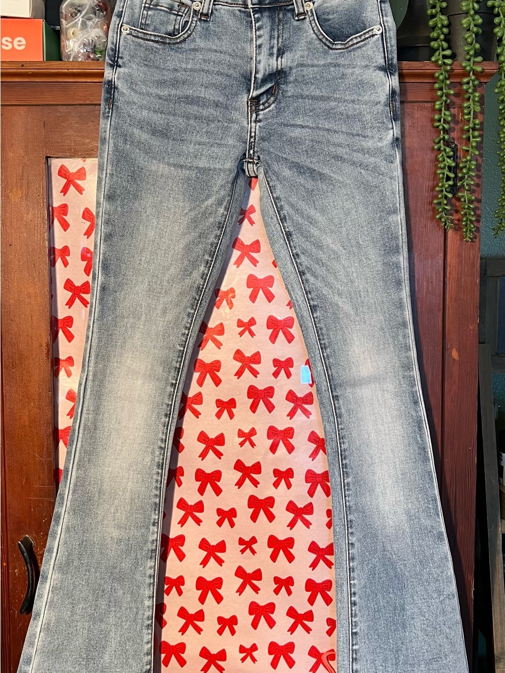 Women's Love SOHO Size 00 Boot Cut Jeans in Faded Light Blue Wash